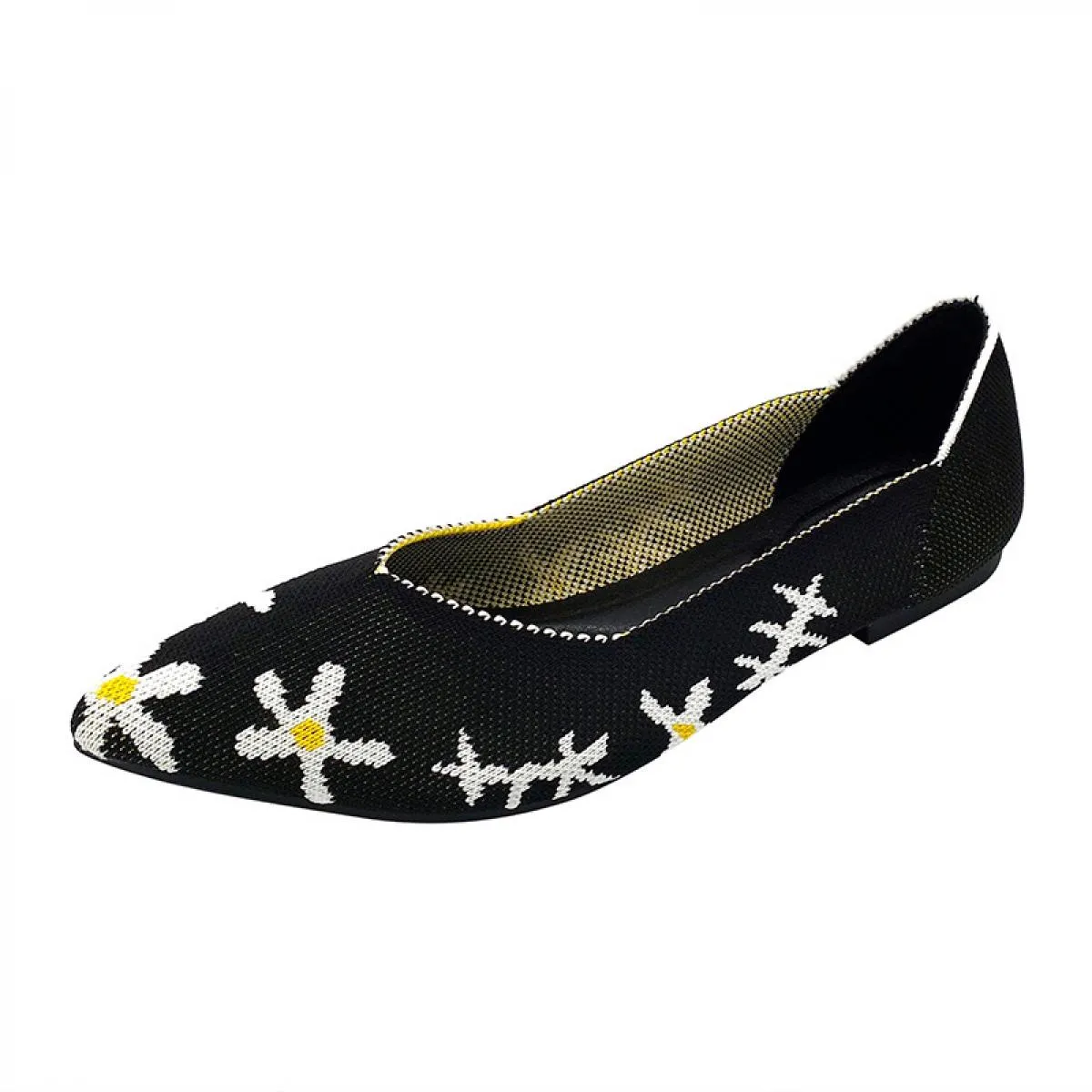 2022 Ballerine da donna morbida suola in gomma mocassini in rete casual stretch lavorato a maglia mocassino slip on scarpe da ba