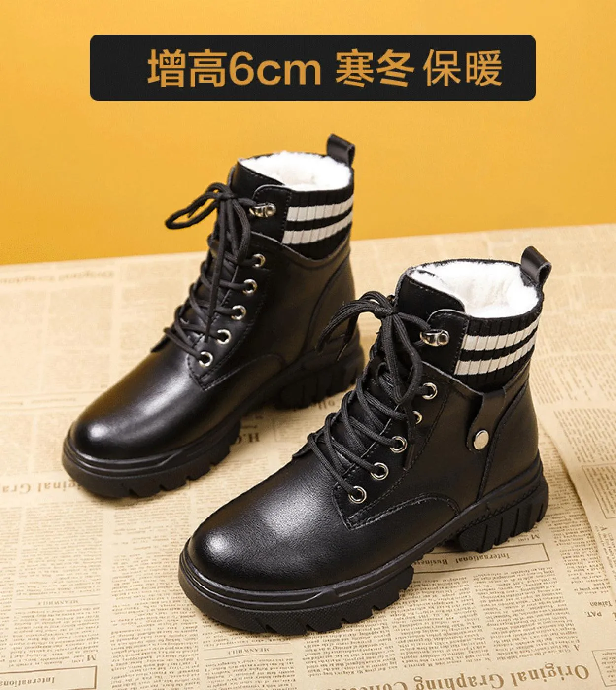 2022 Stivali con plateau Stivaletti da donna Scarpe da donna Stivaletti da neve caldi in peluche Scarpe invernali Scarpe da ginn