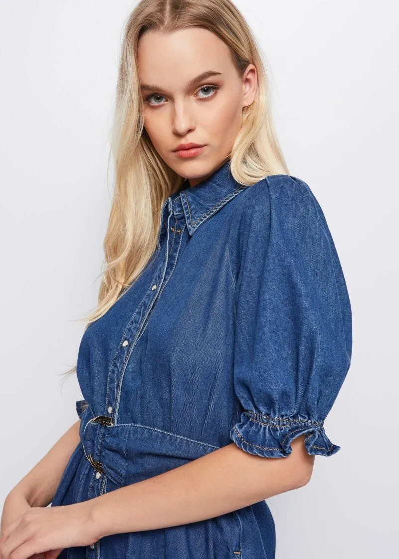 Abito chemisier in denim