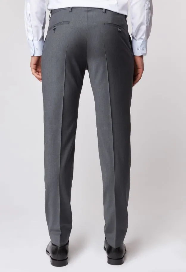 Abito in lana bi-stretch grigio medio roy robson con gilet