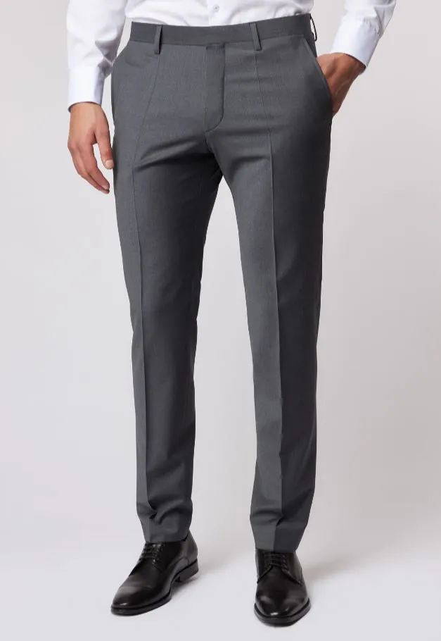 Abito in lana bi-stretch grigio medio roy robson con gilet