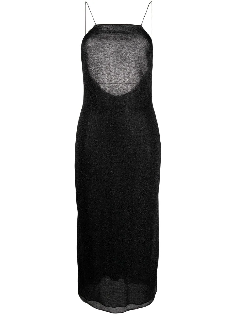 Abito lungo Lumiere in nero - donna