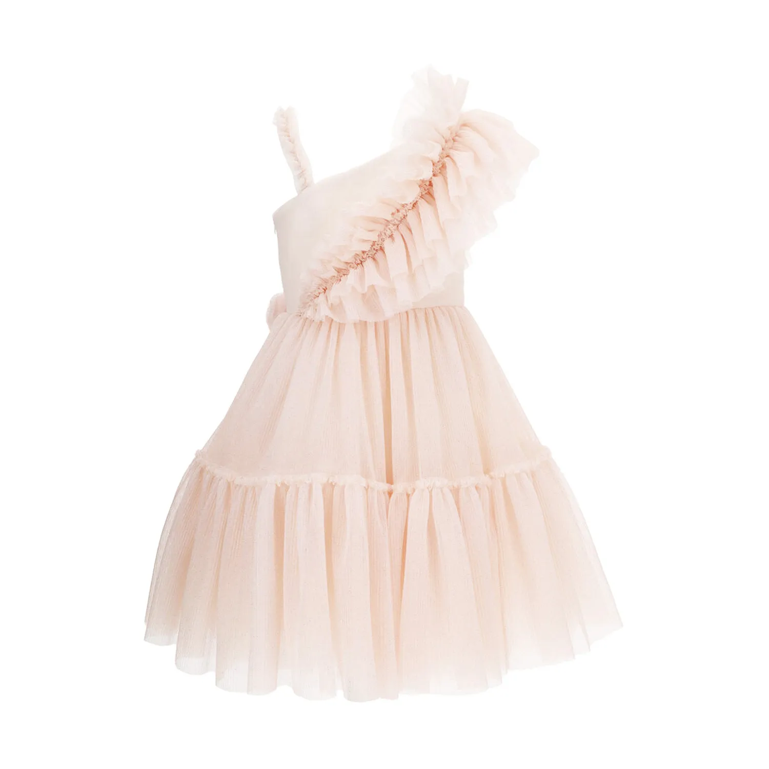 Abito Tulle Plissé Rosa Sparkling Bambina E Teen