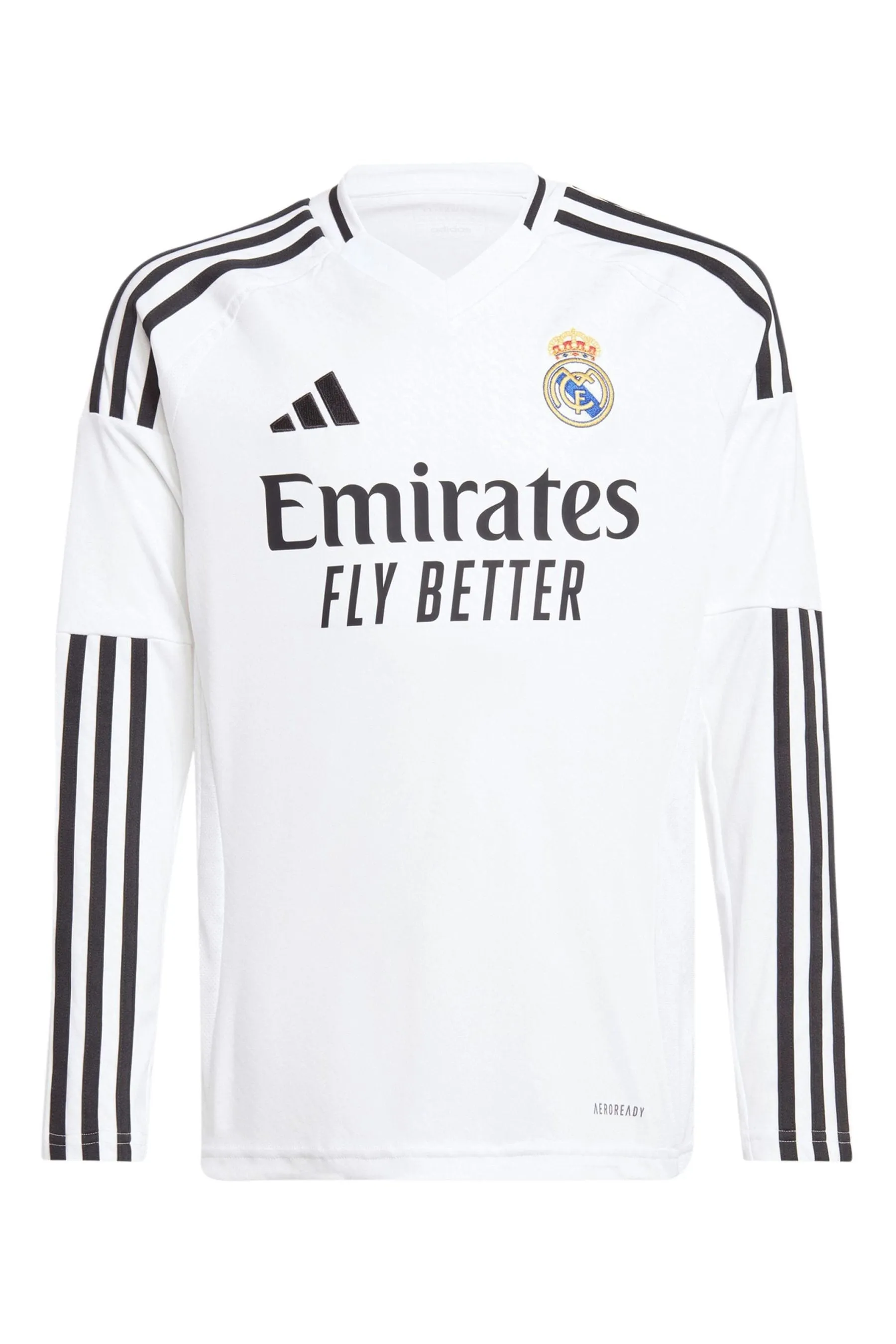 adidas Maglia Manica lunga Real Madrid Home Bambino 2024-25 con Stampa Mbappé 9    