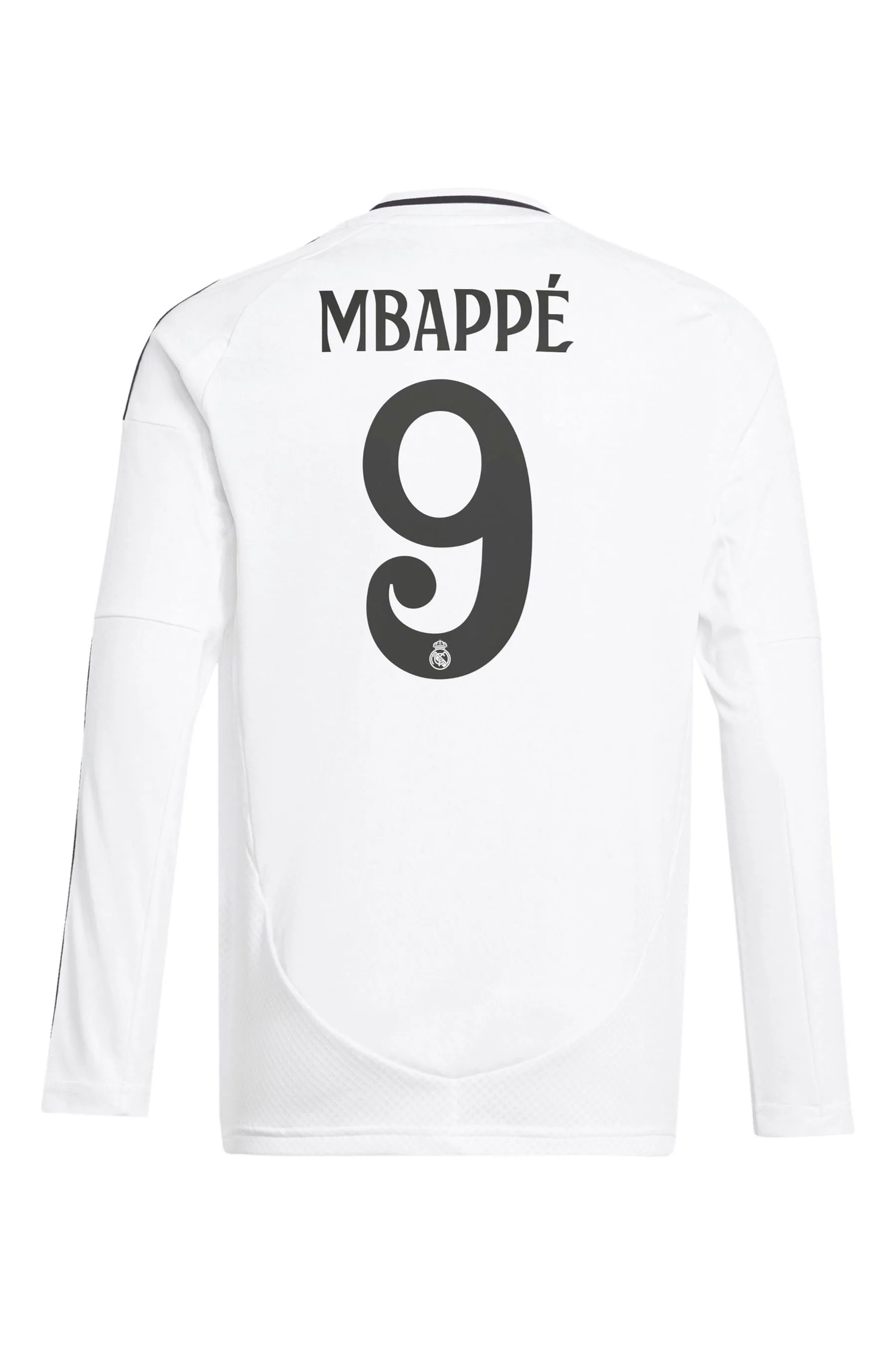 adidas Maglia Manica lunga Real Madrid Home Bambino 2024-25 con Stampa Mbappé 9    