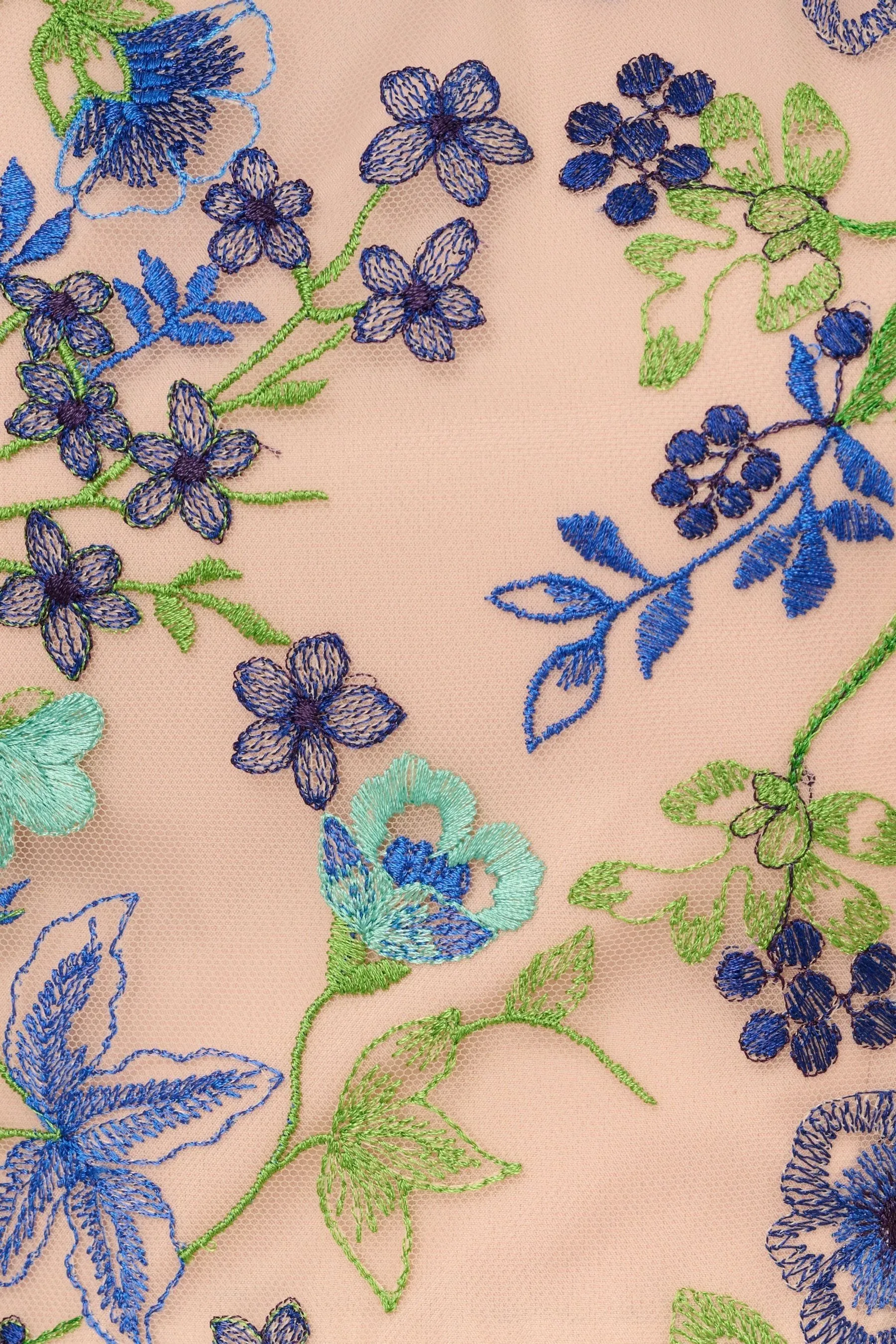 Adrianna Papell Blu - Abito ricamato con corpino aderente e gonna svasata