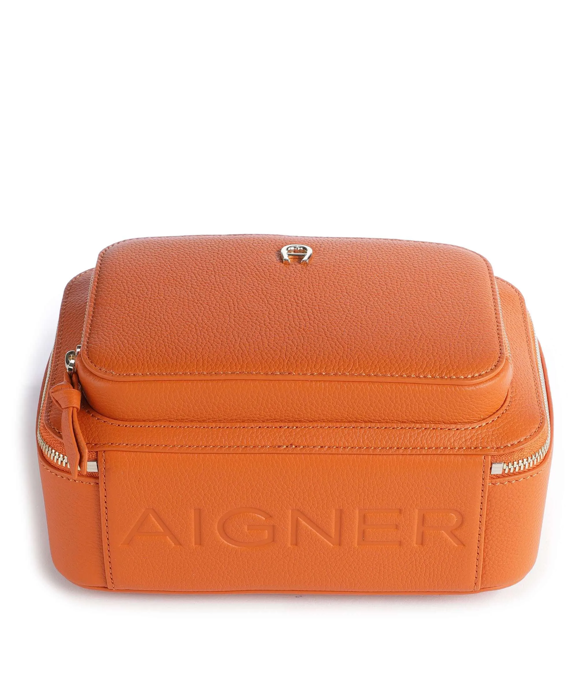  Aigner Zita S Borsa a tracolla pelle di vacchetta grana arancio  