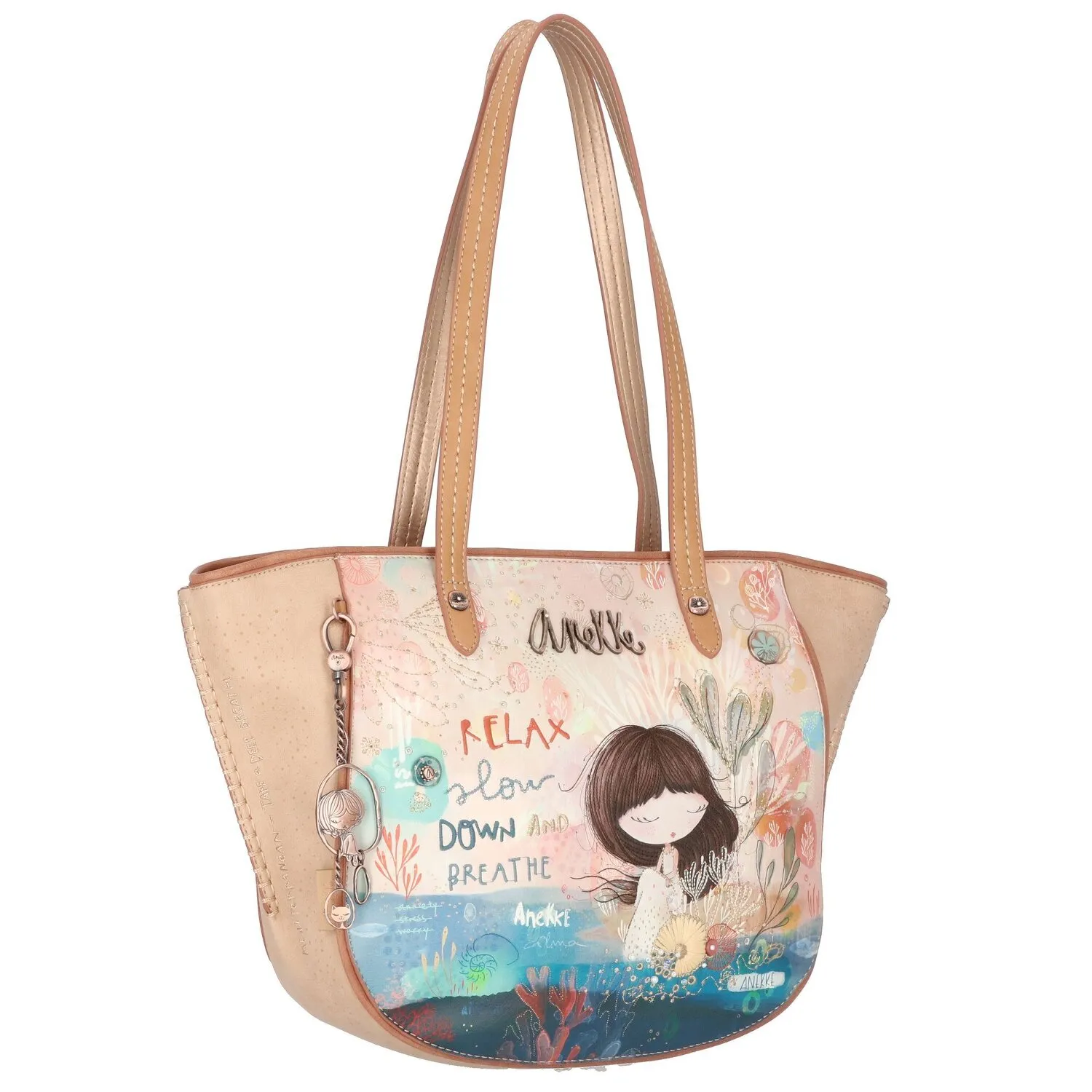 Anekke Borsa shopper Mediterraneo 45 cm
