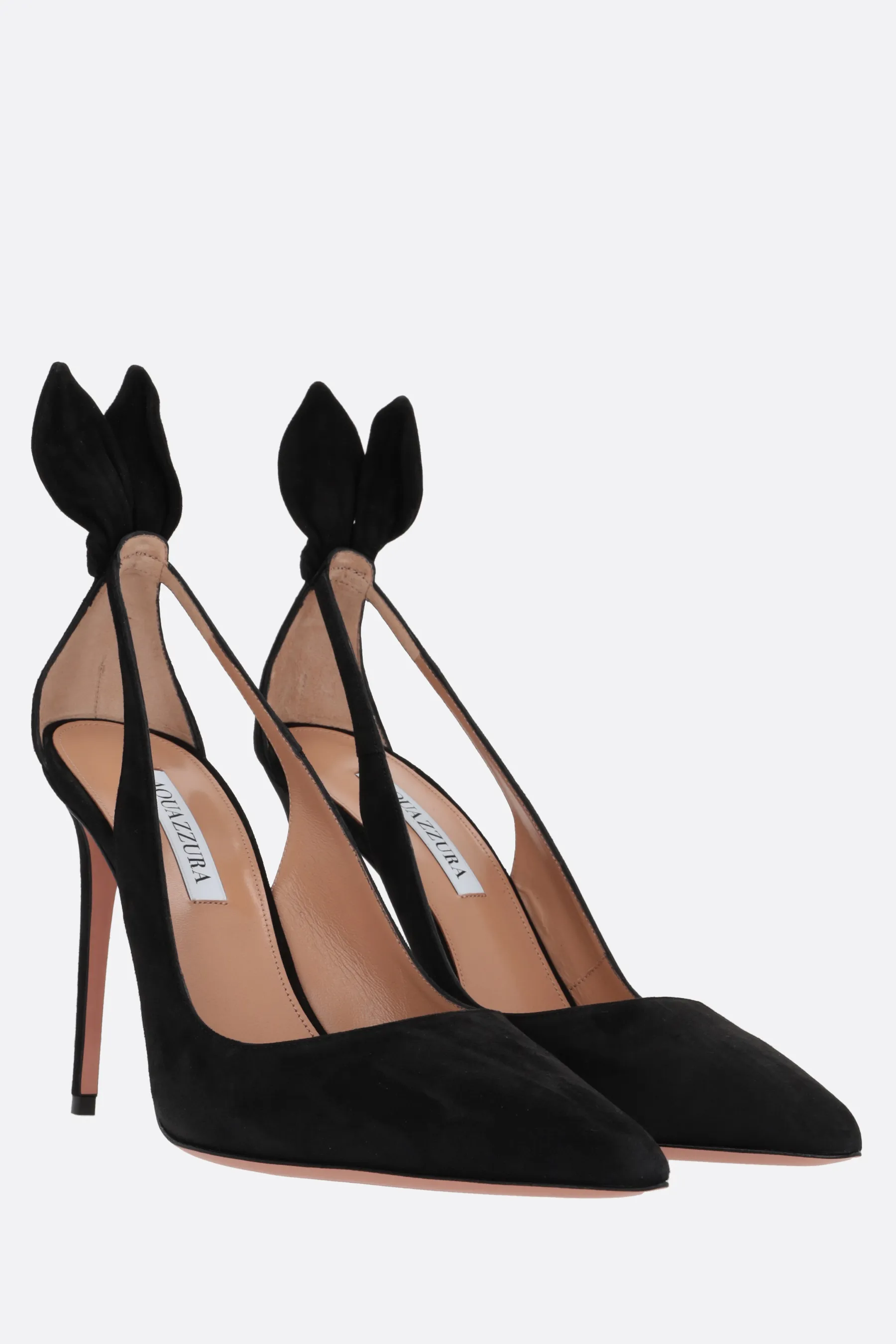 AQUAZZURA décolleté Bow Tie in suede
