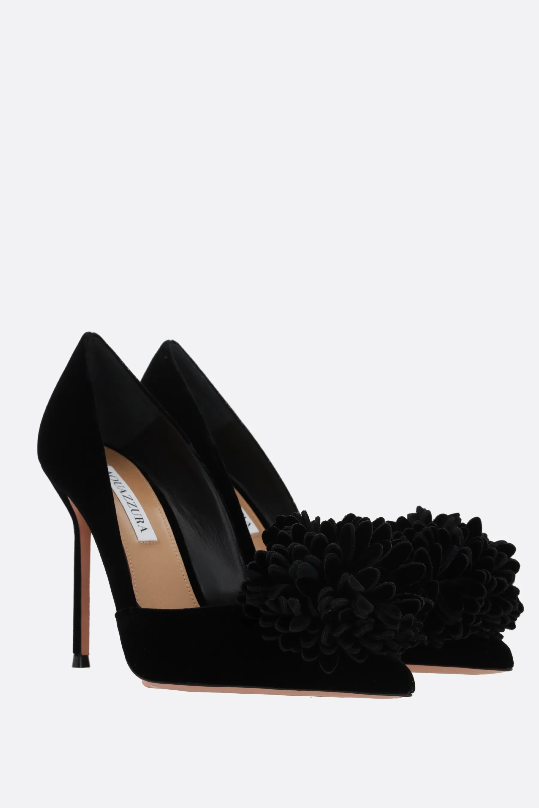  AQUAZZURA décolleté Couturier in velluto 