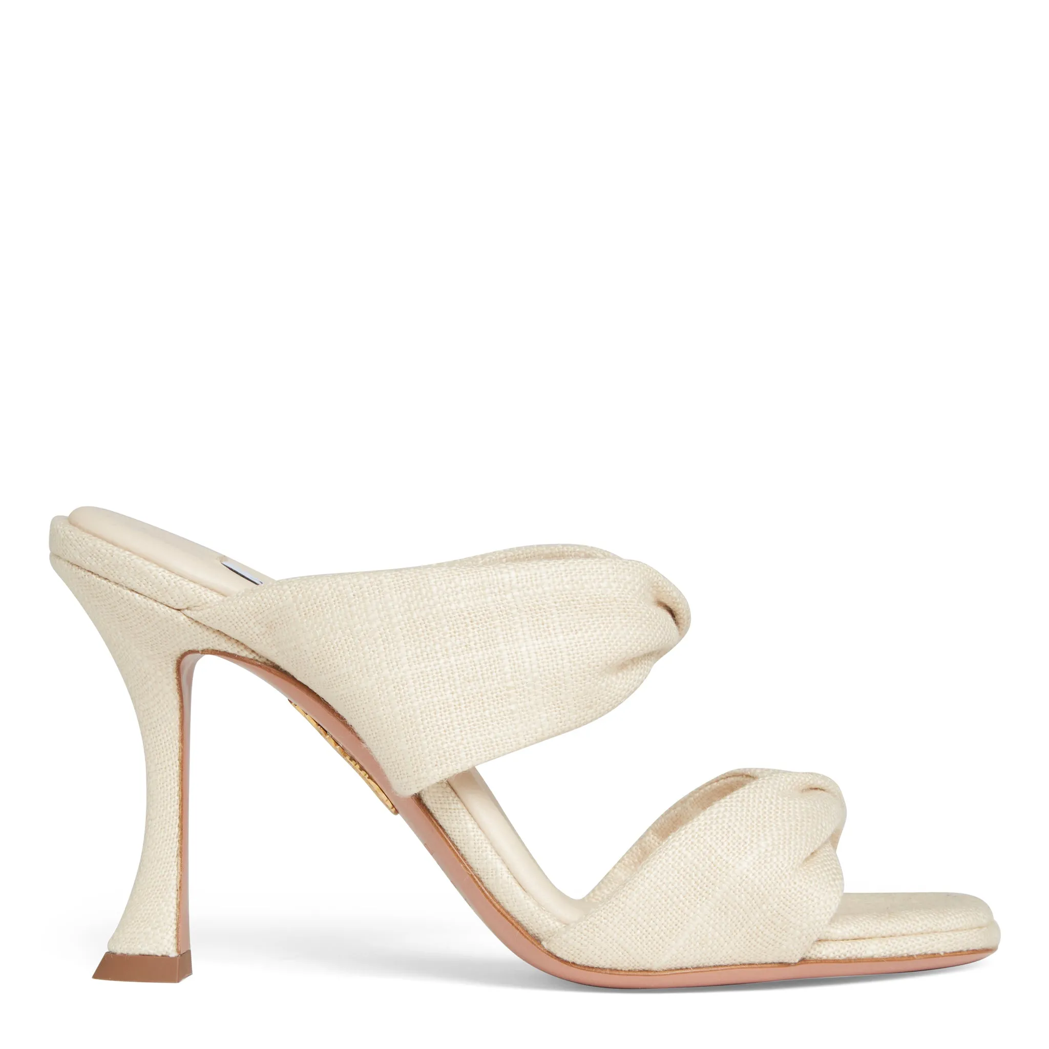 AQUAZZURA  Sandali ''Twist'' in tessuto bianchi
