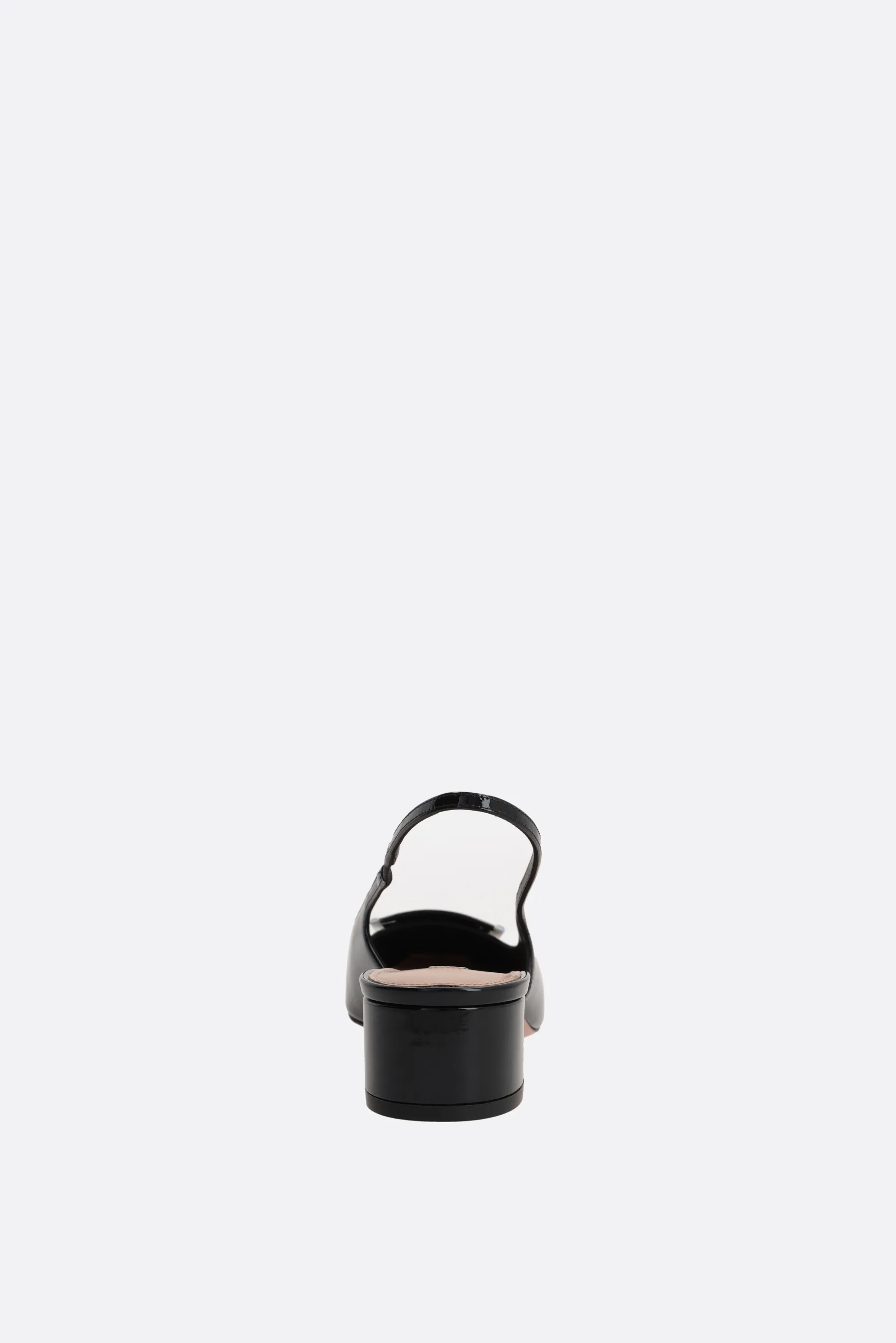AQUAZZURA slingback Shibuya in vernice