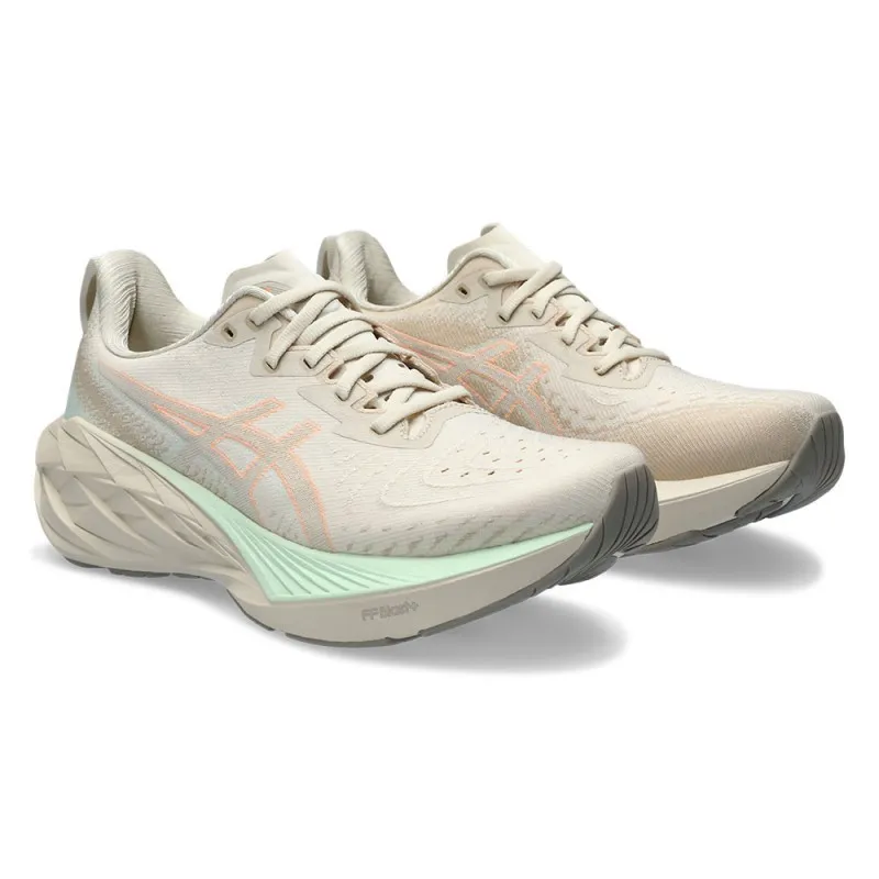 Asics Novablast 4 Bianco Verde - Scarpe Running Donna