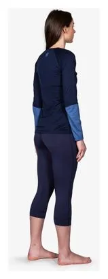Baselayer a maniche lunghe da donna AYAQ Mefonna Merinos Blue