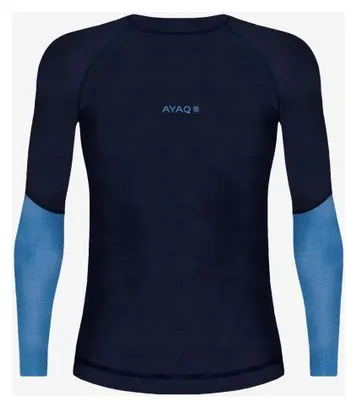 Baselayer a maniche lunghe da donna AYAQ Mefonna Merinos Blue