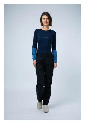 Baselayer a maniche lunghe da donna AYAQ Mefonna Merinos Blue