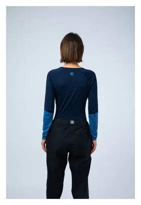 Baselayer a maniche lunghe da donna AYAQ Mefonna Merinos Blue