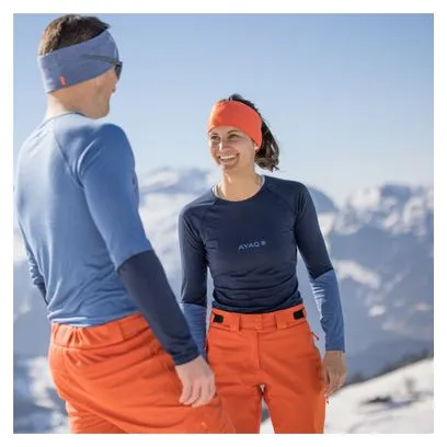 Baselayer a maniche lunghe da donna AYAQ Mefonna Merinos Blue