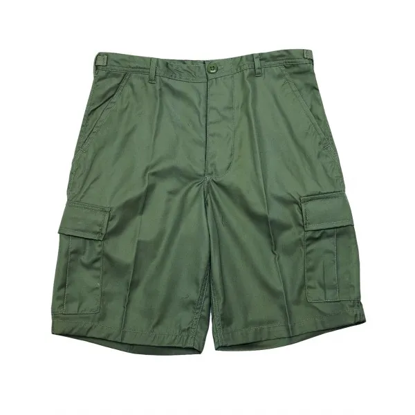 Bermuda BDU tasche laterali nyco misto cotone Verde
