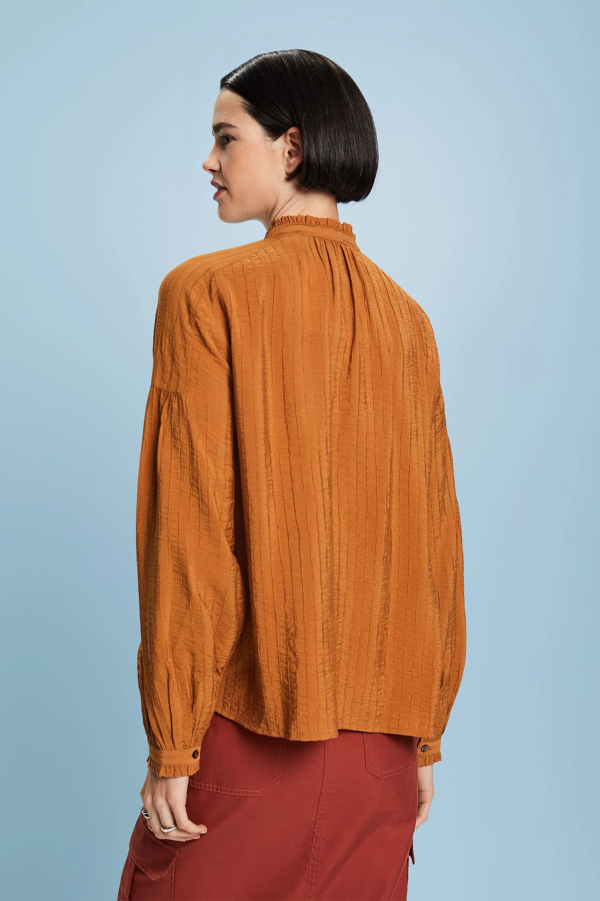 Blusa strutturata a manica lunga