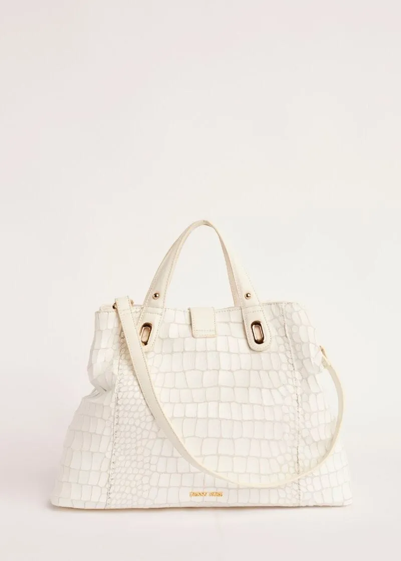 Borsa a mano pitonata