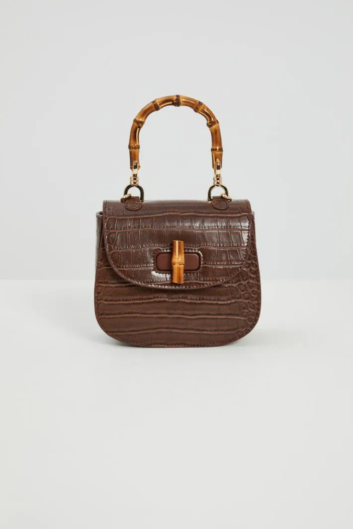 Borsa con manico in bambu