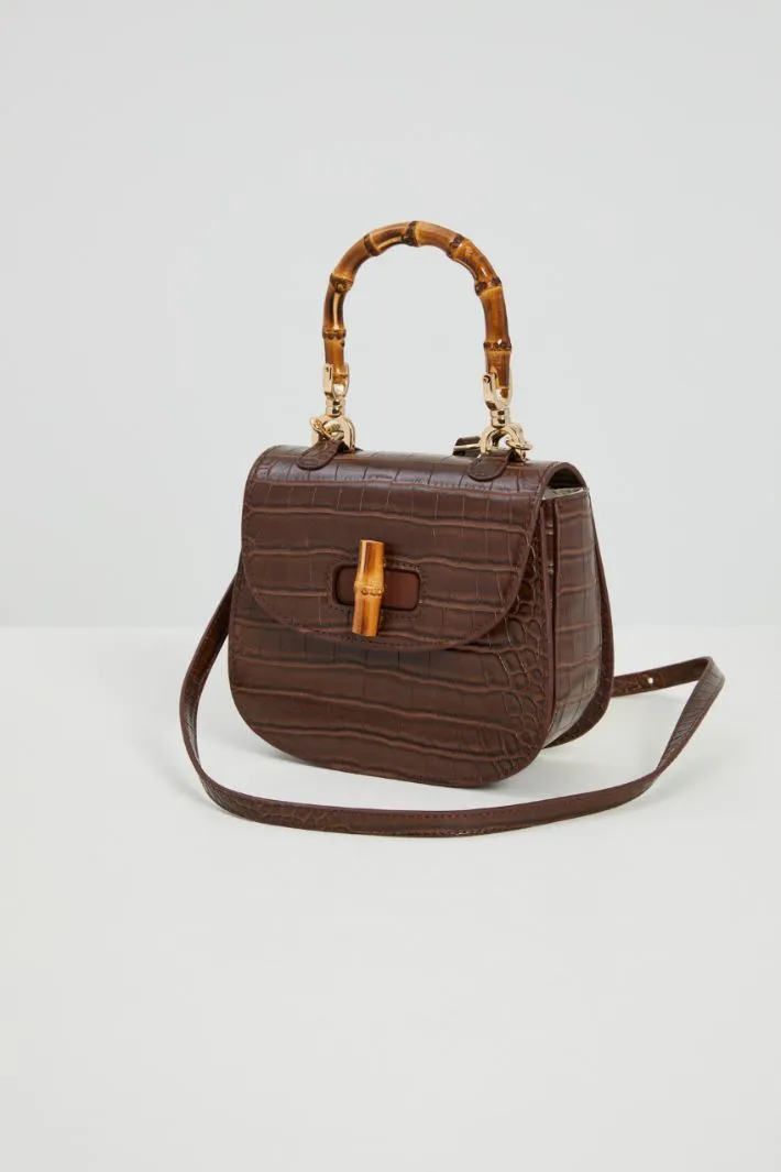 Borsa con manico in bambu