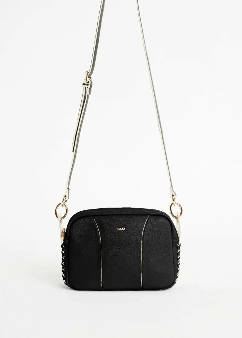Borsa crossbody con intreccio