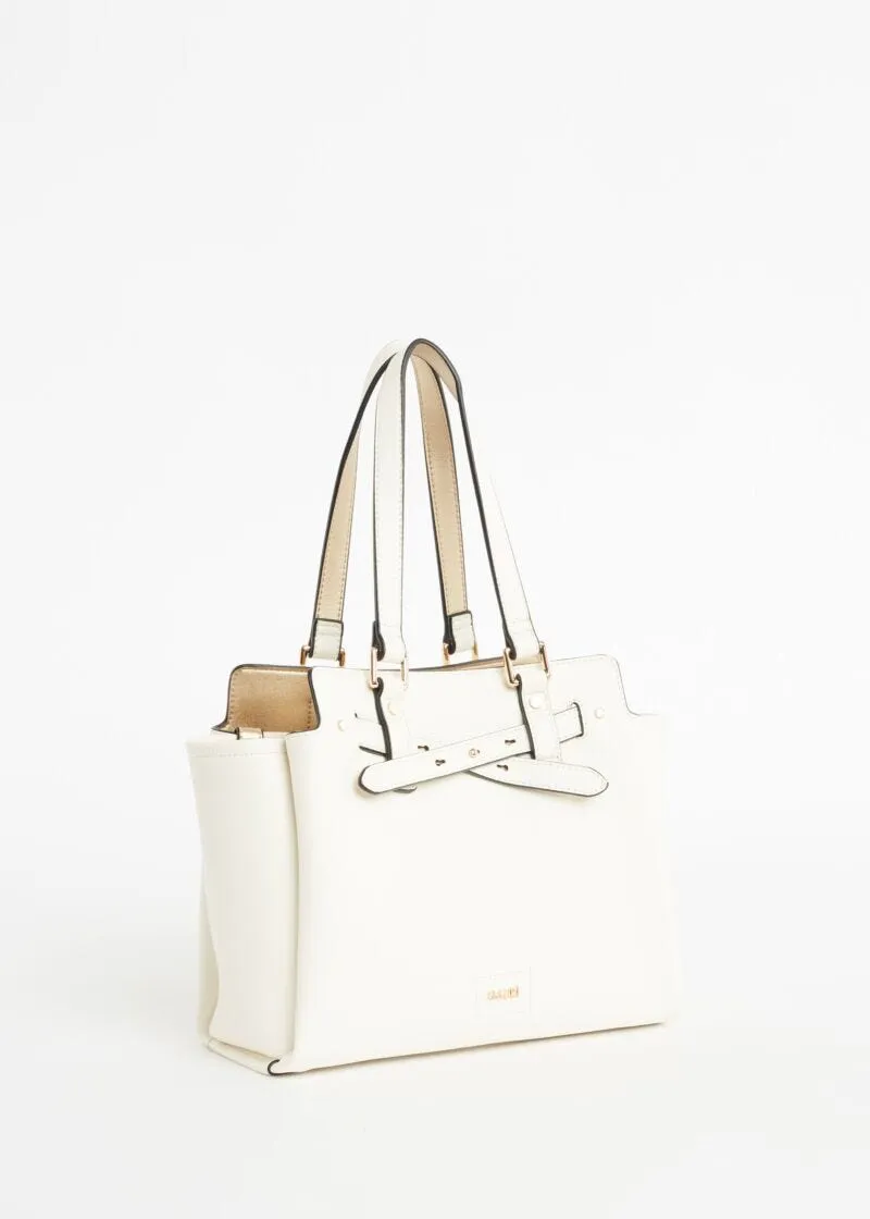 Borsa shopper con bottoni