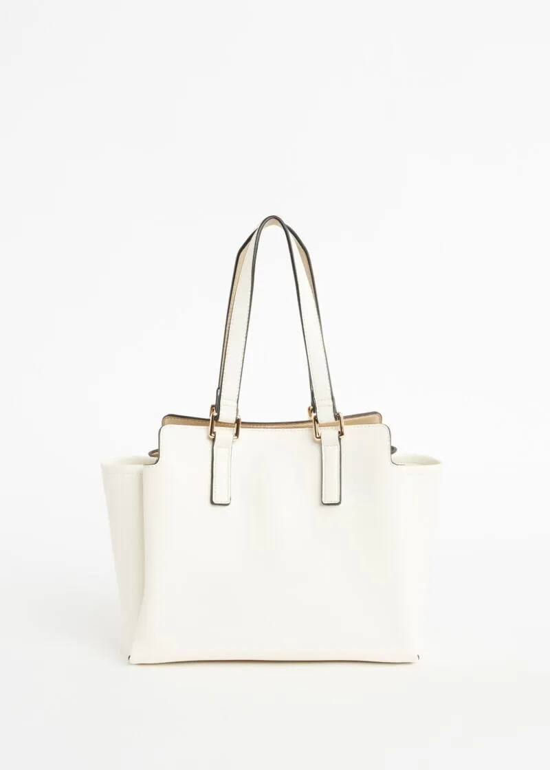 Borsa shopper con bottoni