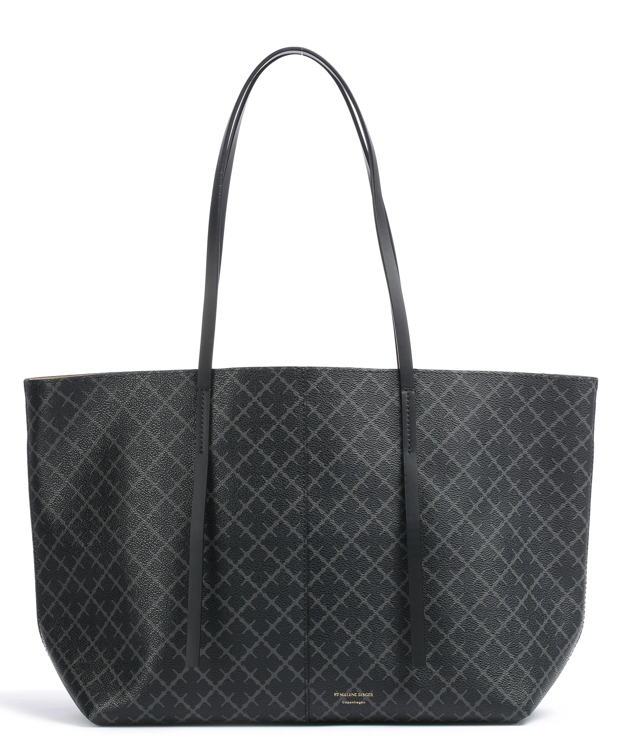  by Malene Birger Abigail Borsa shopper pelle sintetica nero/grigio  