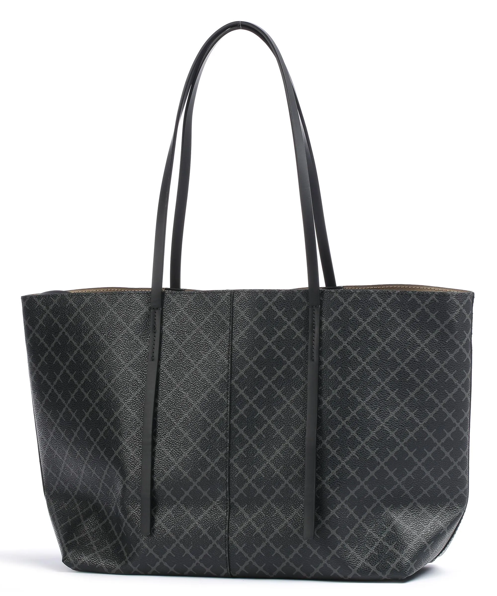  by Malene Birger Abigail Borsa shopper pelle sintetica nero/grigio  