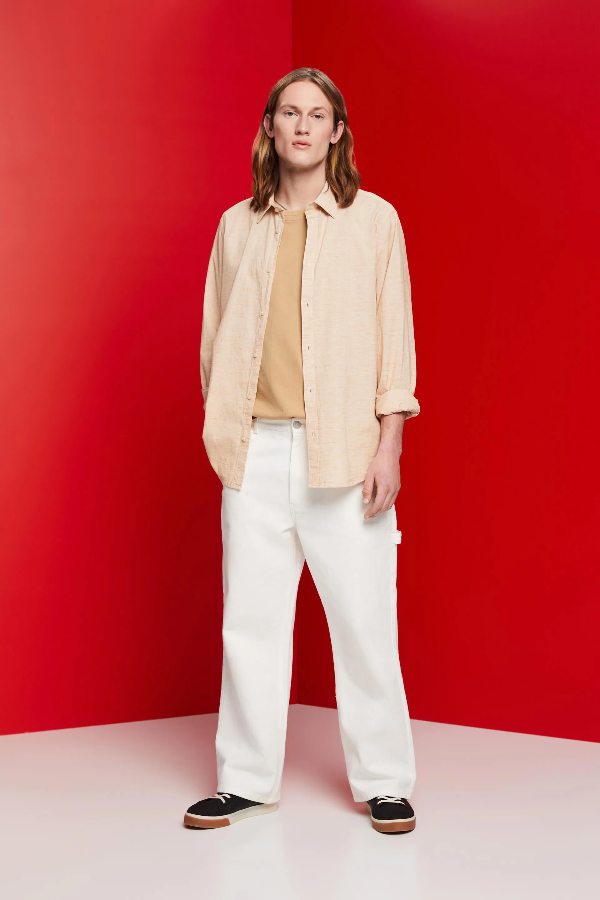 Camicia a righe in cotone sostenibile