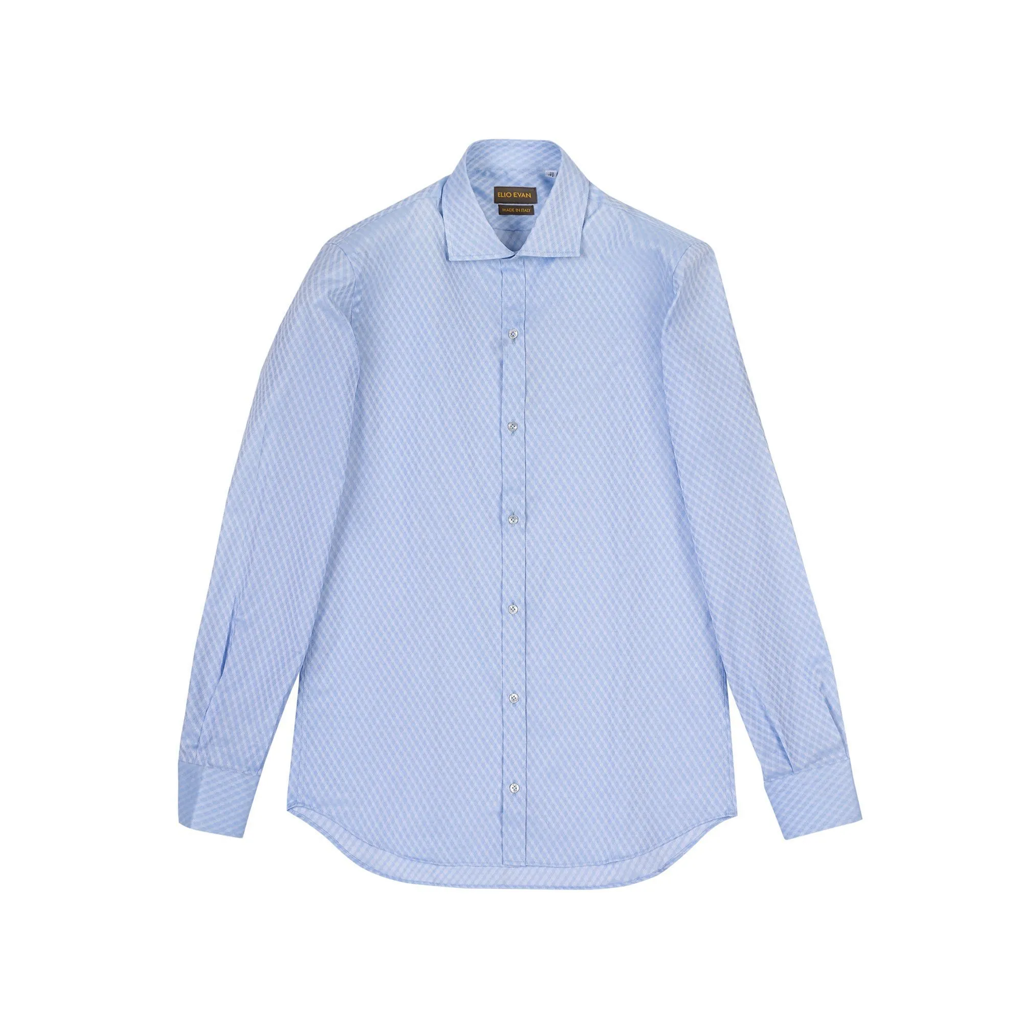 Camicia Celeste Jacquard