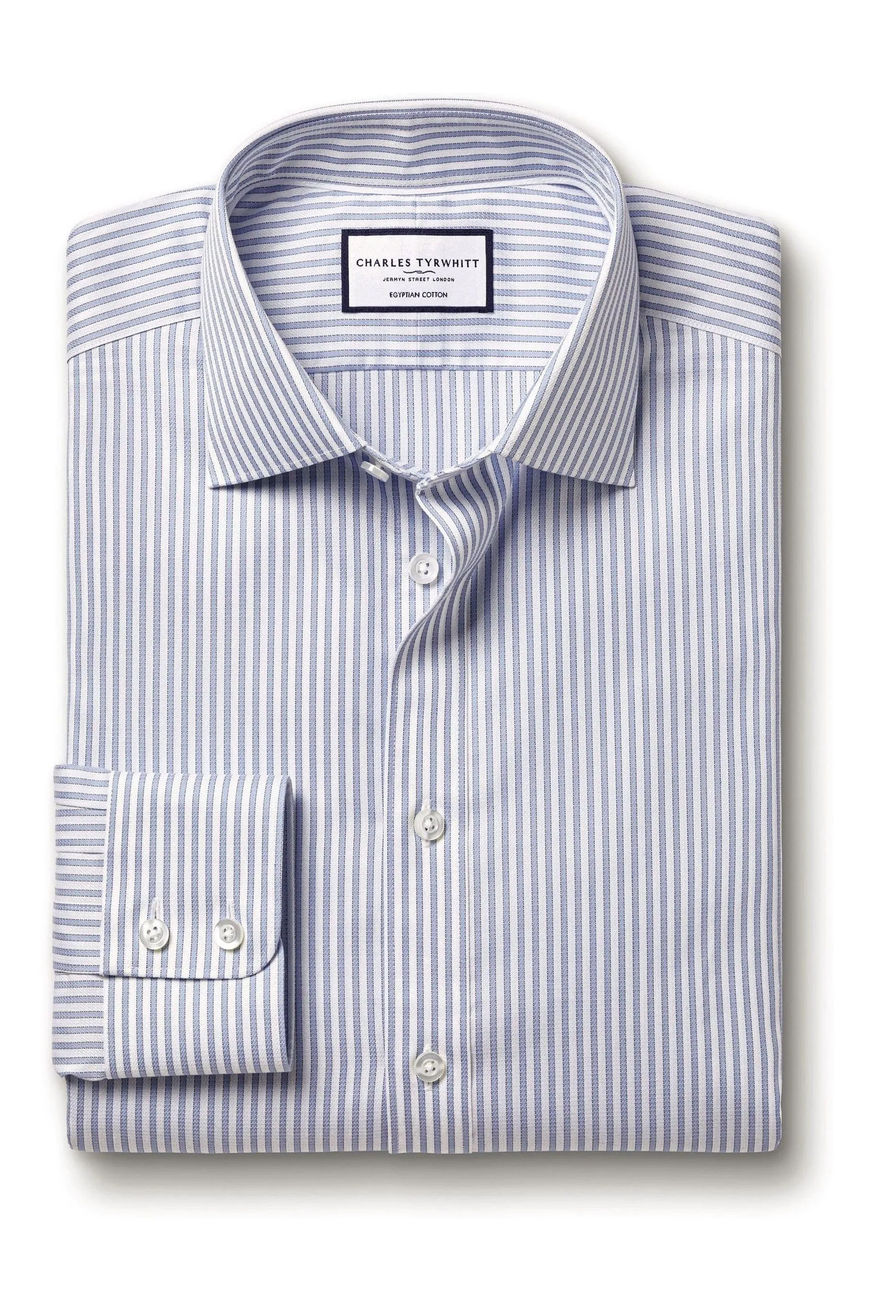 Camicia Charles Tyrwhitt A righe Cotone egiziano Vestibilità attillata / Slim