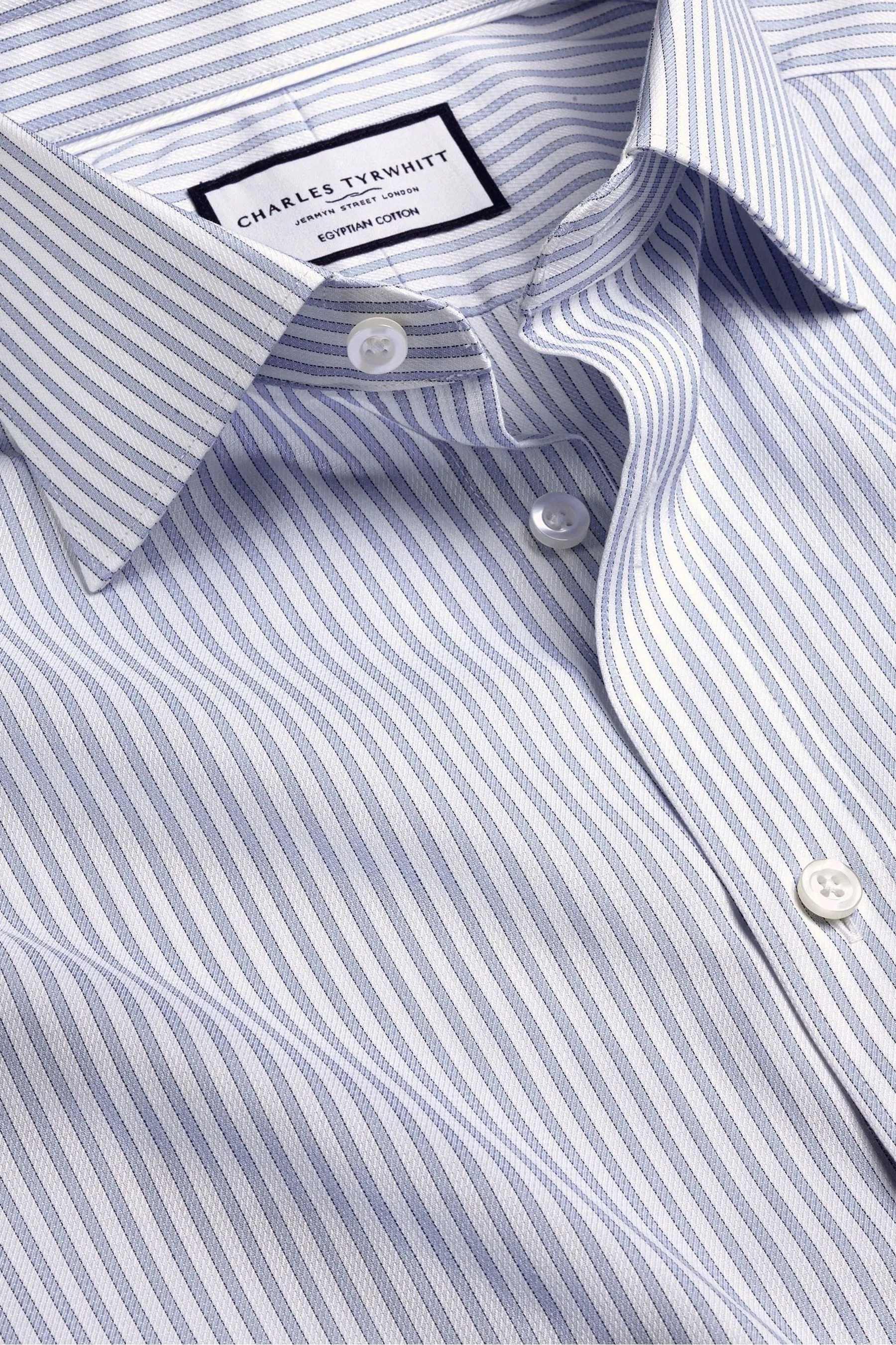 Camicia Charles Tyrwhitt A righe Cotone egiziano Vestibilità attillata / Slim