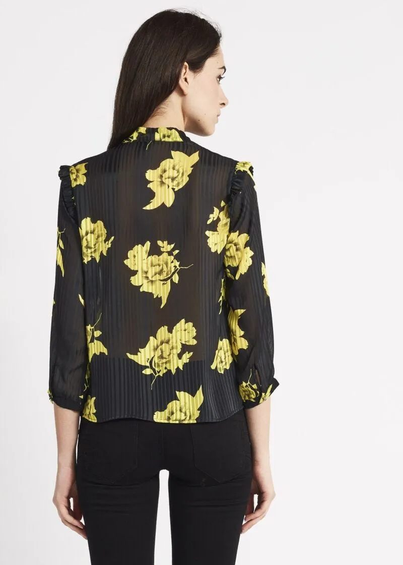 Camicia con collo a foulard