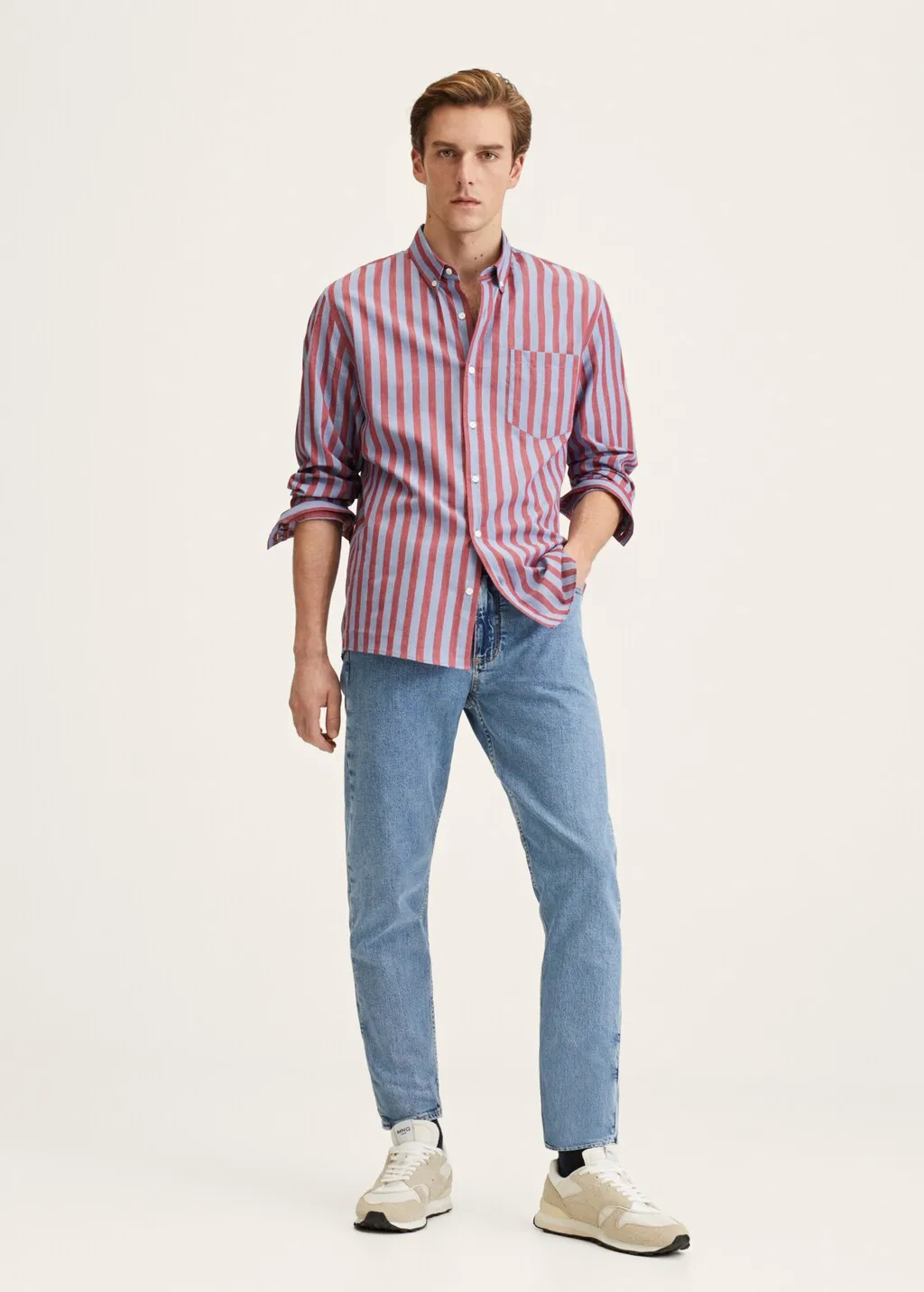 Camicia elegante cotone righe