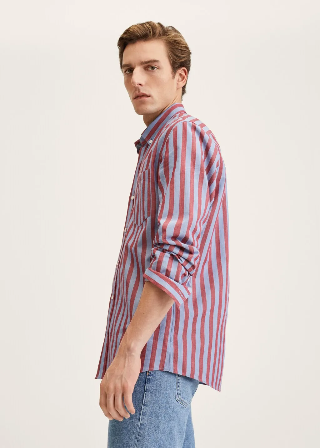 Camicia elegante cotone righe