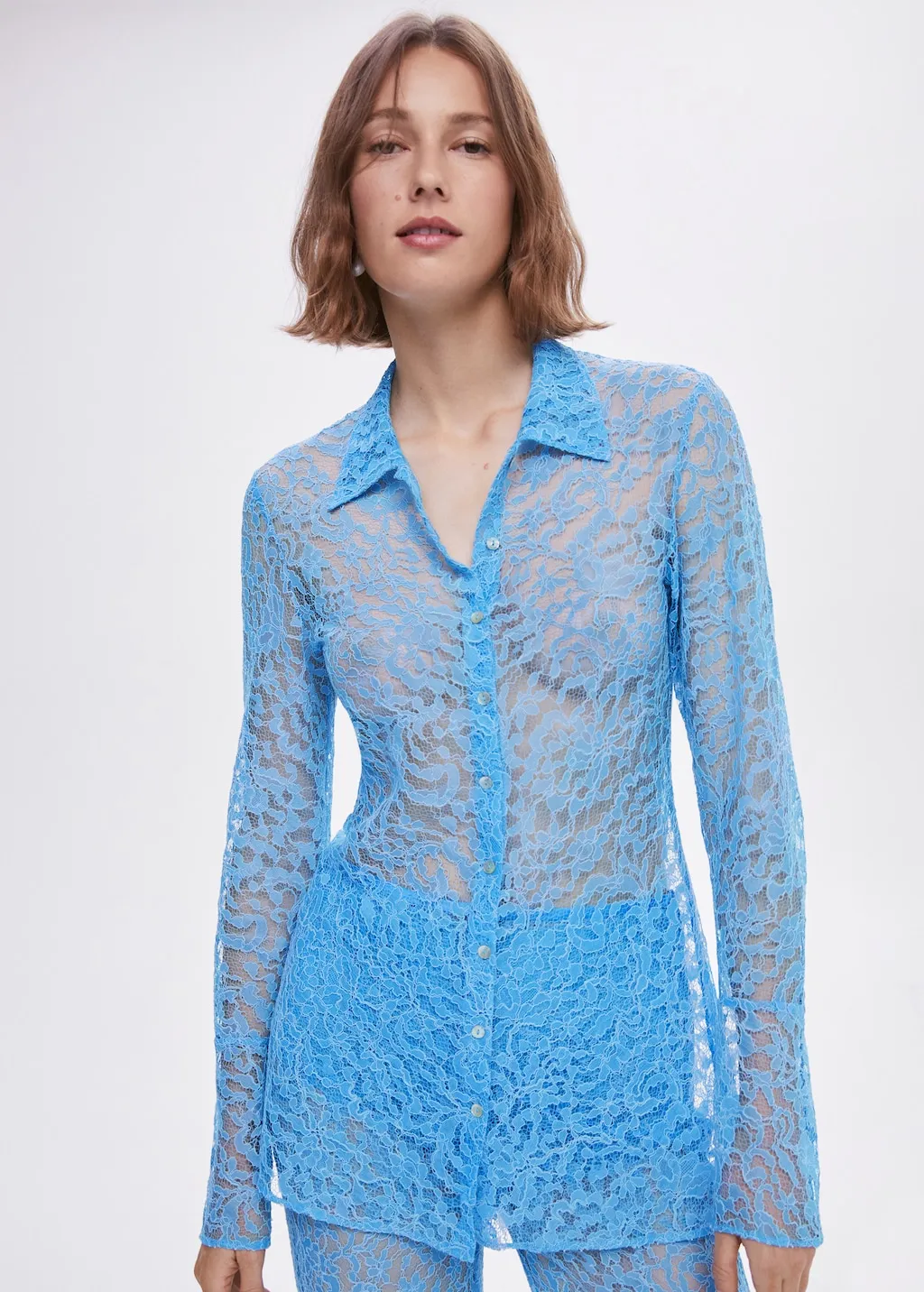 Camicia guipur fiocchi