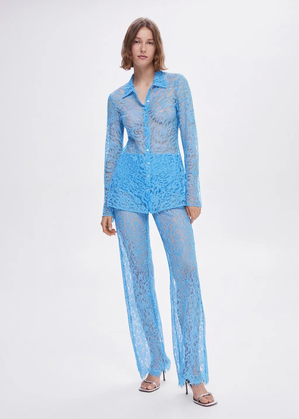 Camicia guipur fiocchi