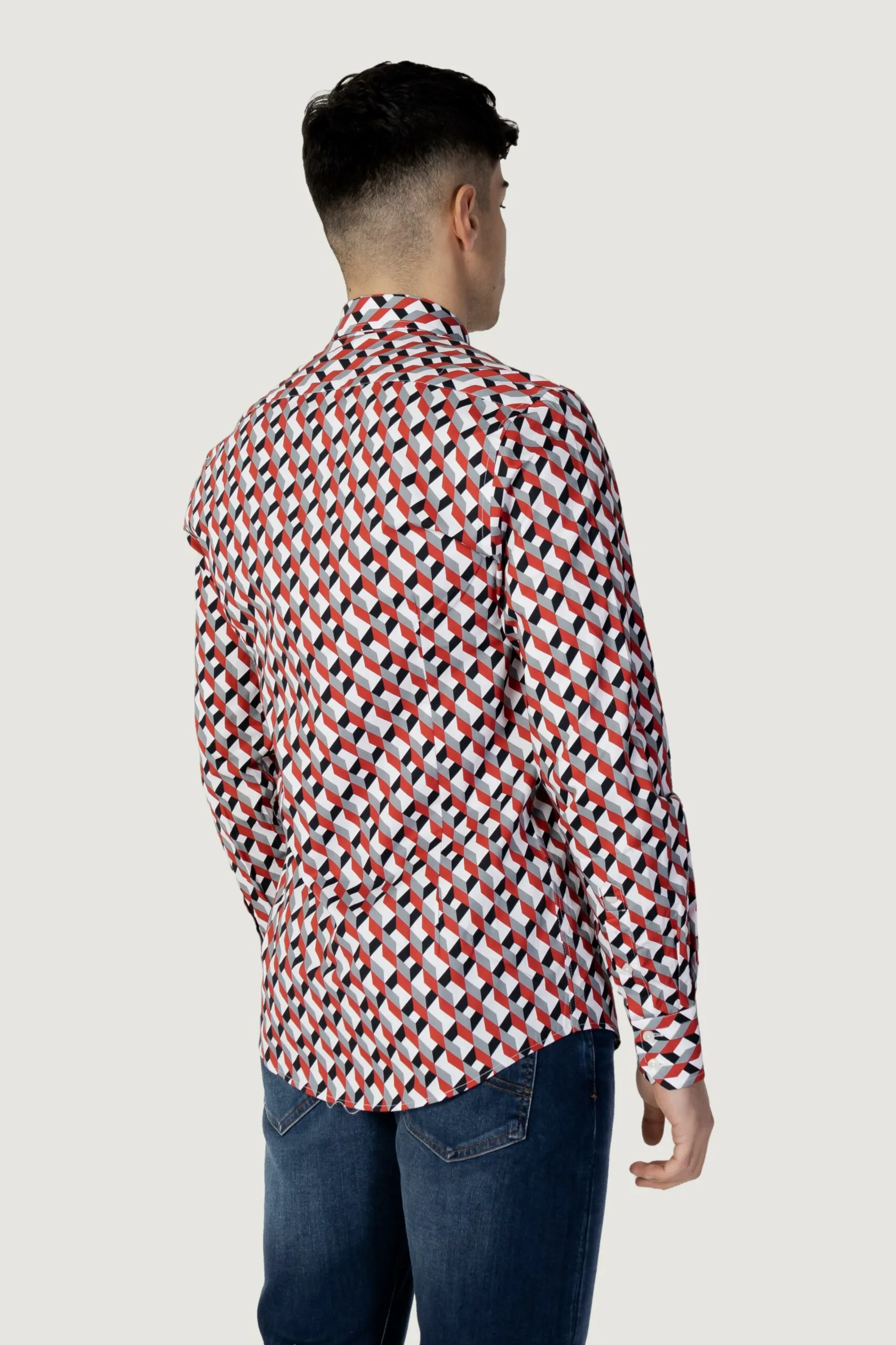 Camicia manica lunga Antony Morato napoli slim fit Rosso