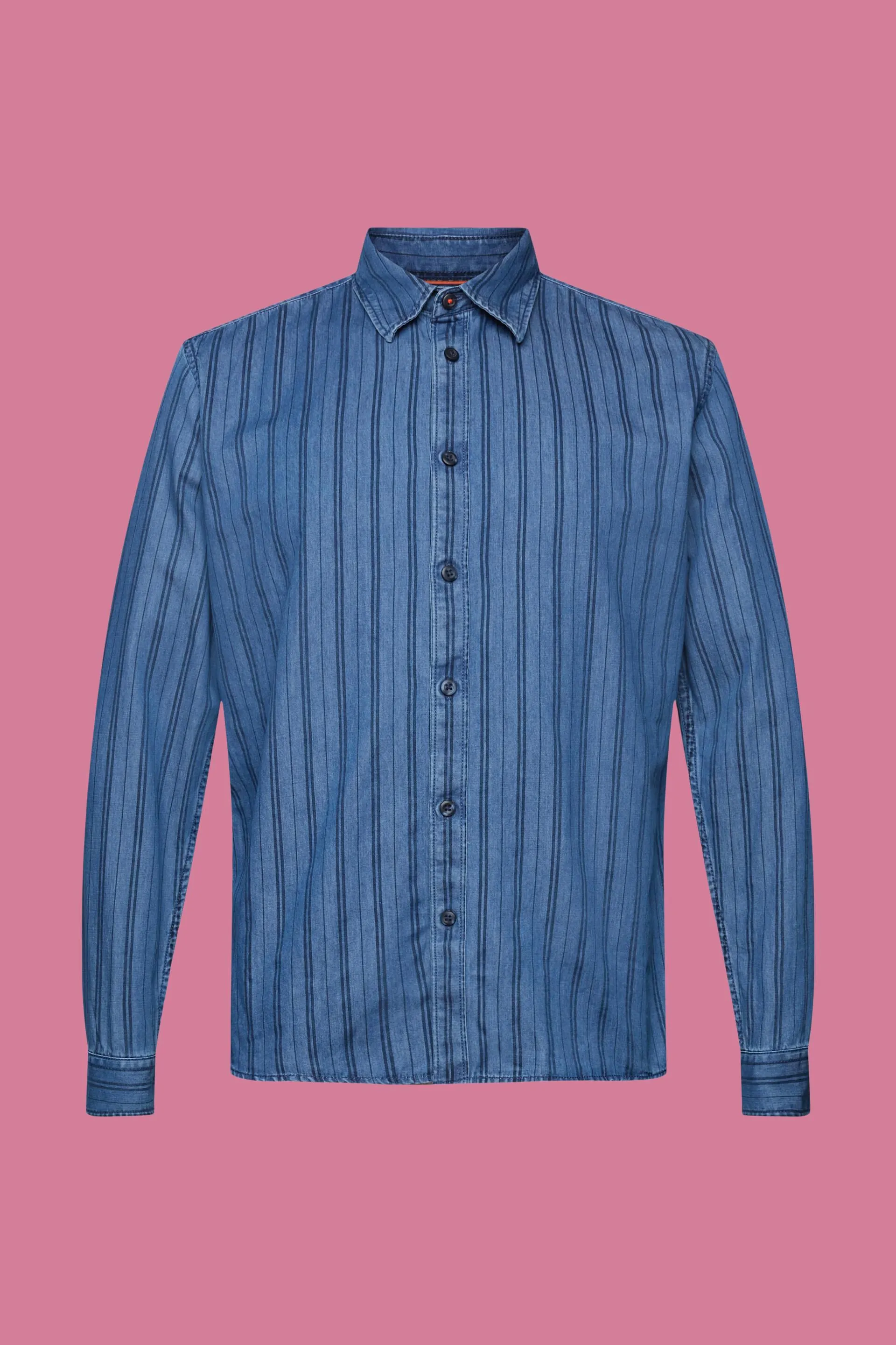Camicia Slim Fit in denim a righe