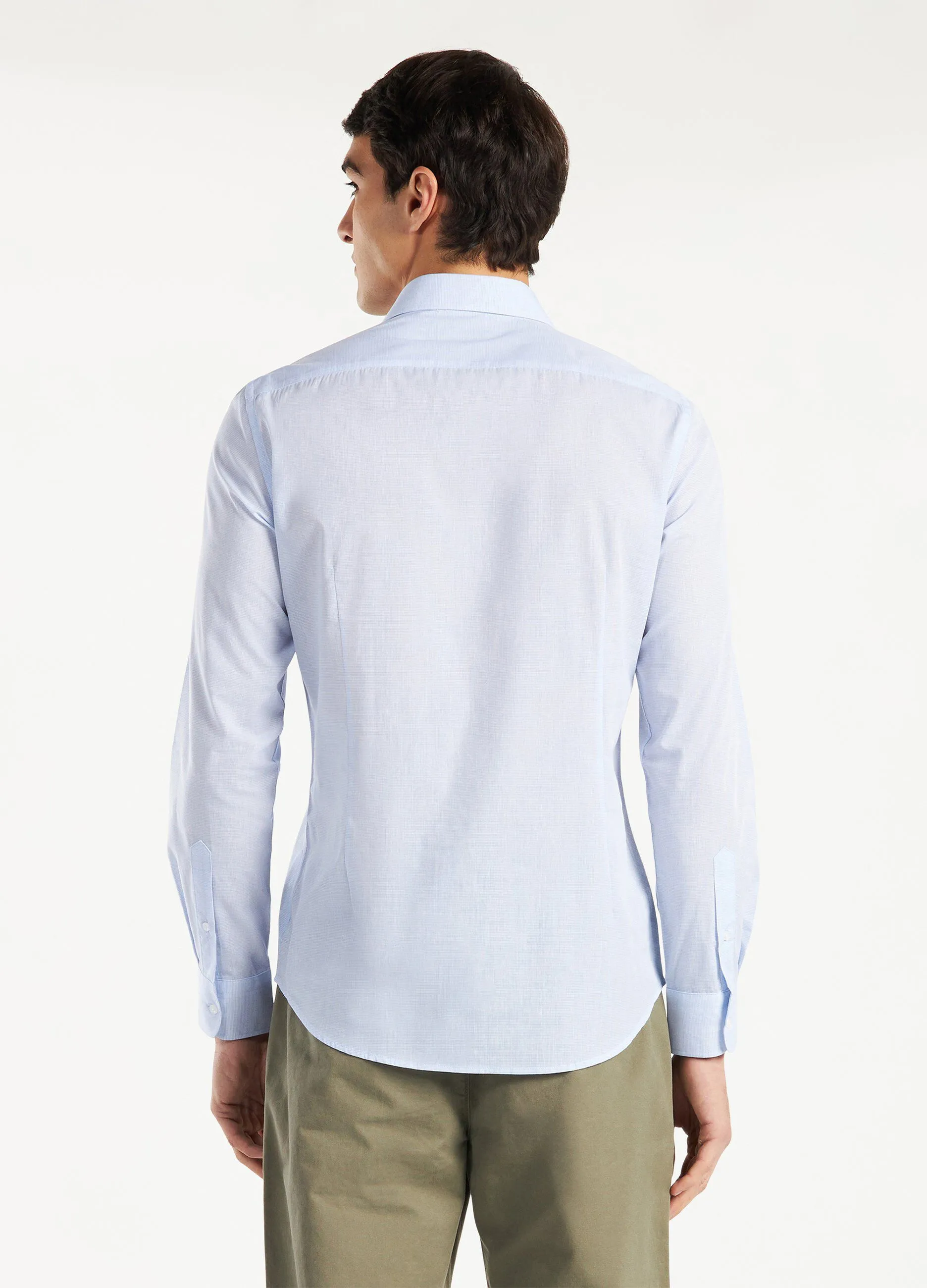Camicia slim fit in easy iron uomo