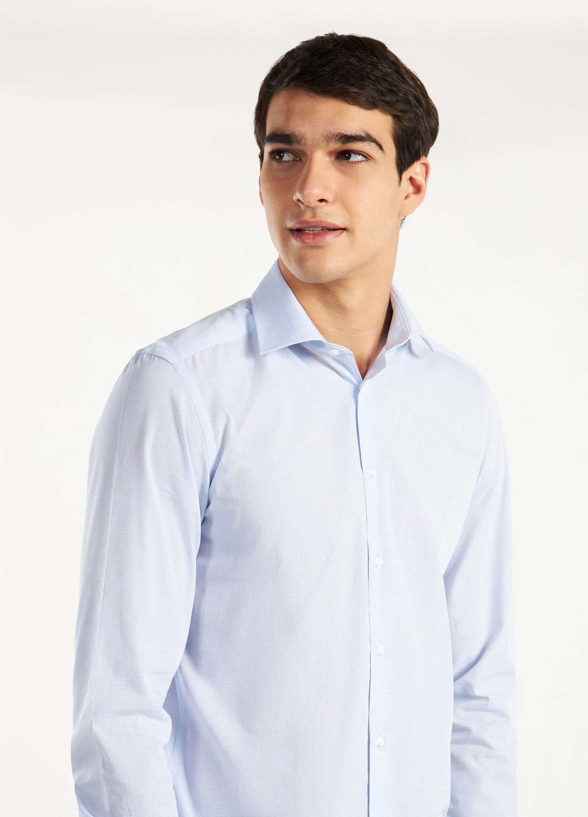 Camicia slim fit in easy iron uomo