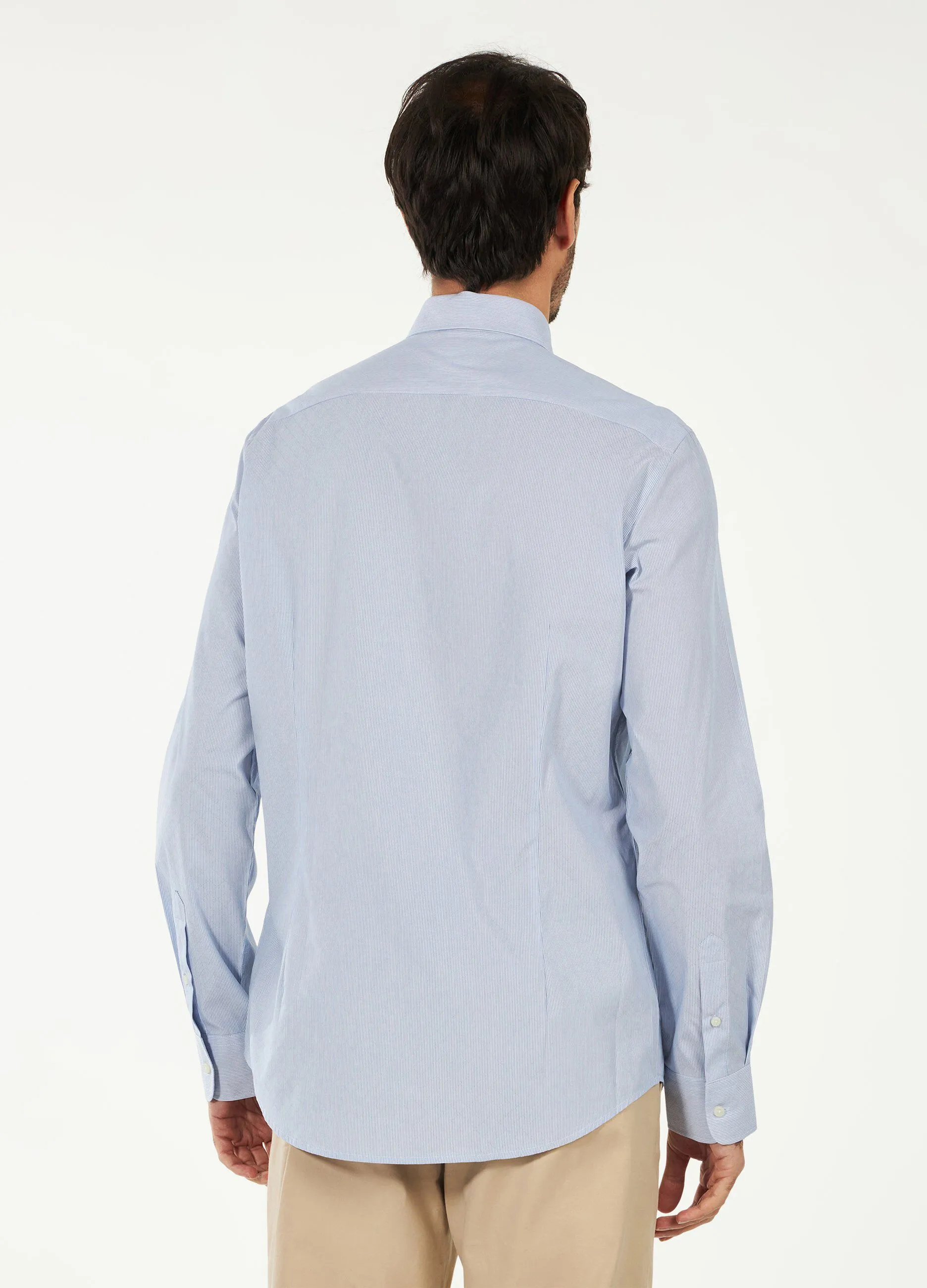 Camicia slim Rumford in puro cotone a righe
