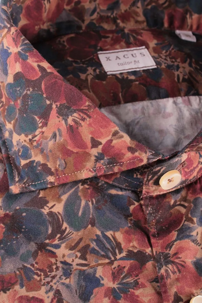 Camicia Uomo Xacus Marrone
