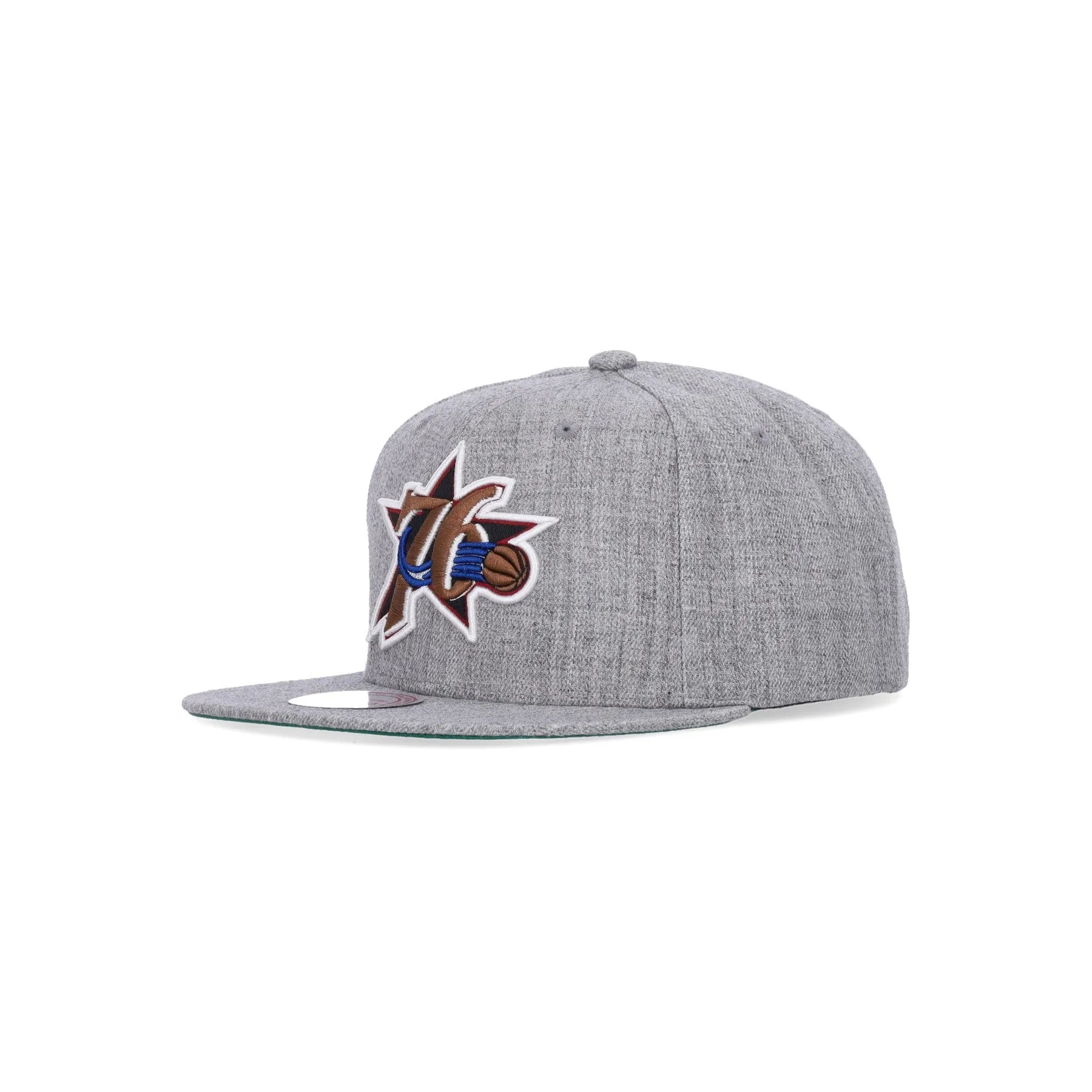 Cappellino Visiera Piatta Uomo Nba Team Heather 2.0 Hwc Phi76e Grey Heather