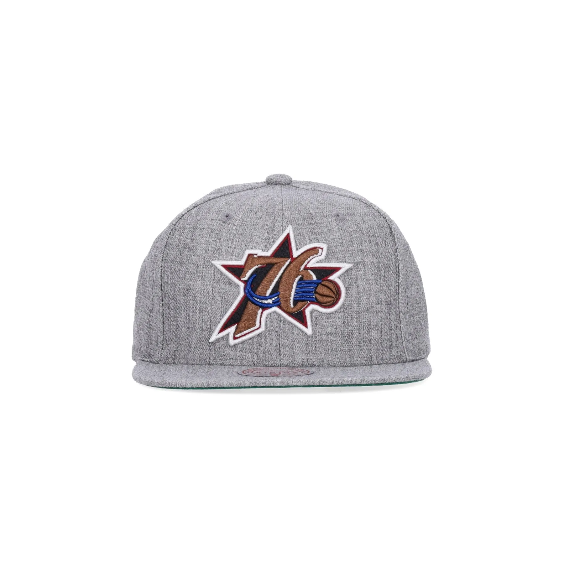 Cappellino Visiera Piatta Uomo Nba Team Heather 2.0 Hwc Phi76e Grey Heather