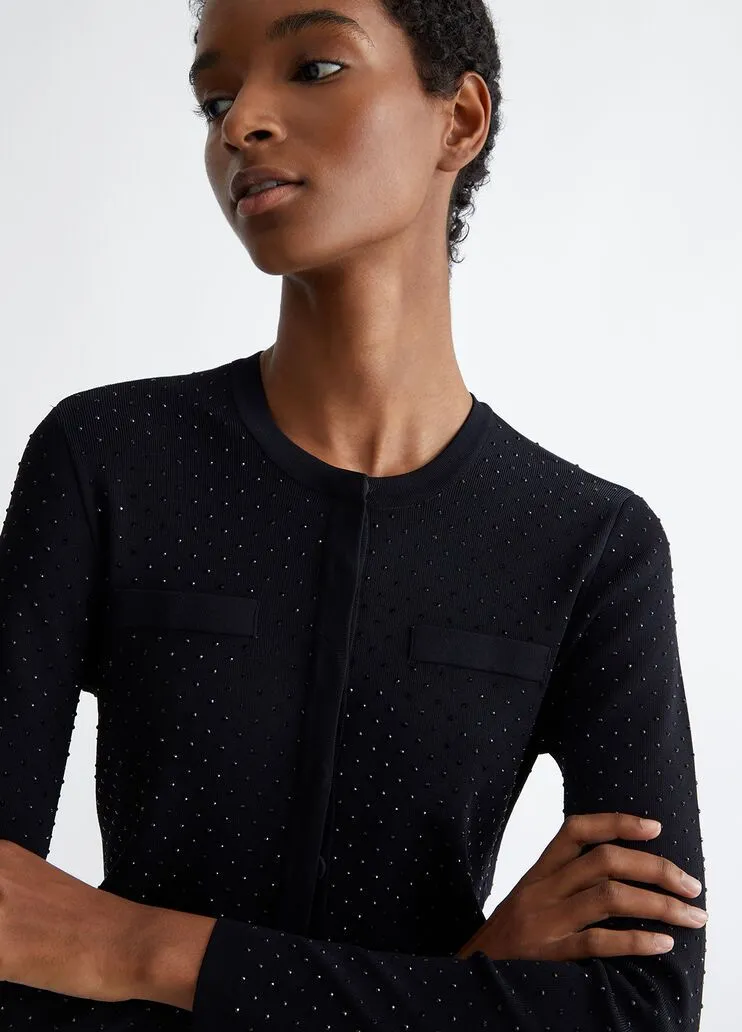 Cardigan con strass liu jo